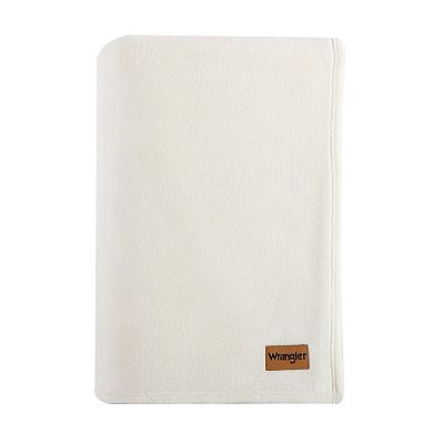 Wrangler Solid Beige Blanket