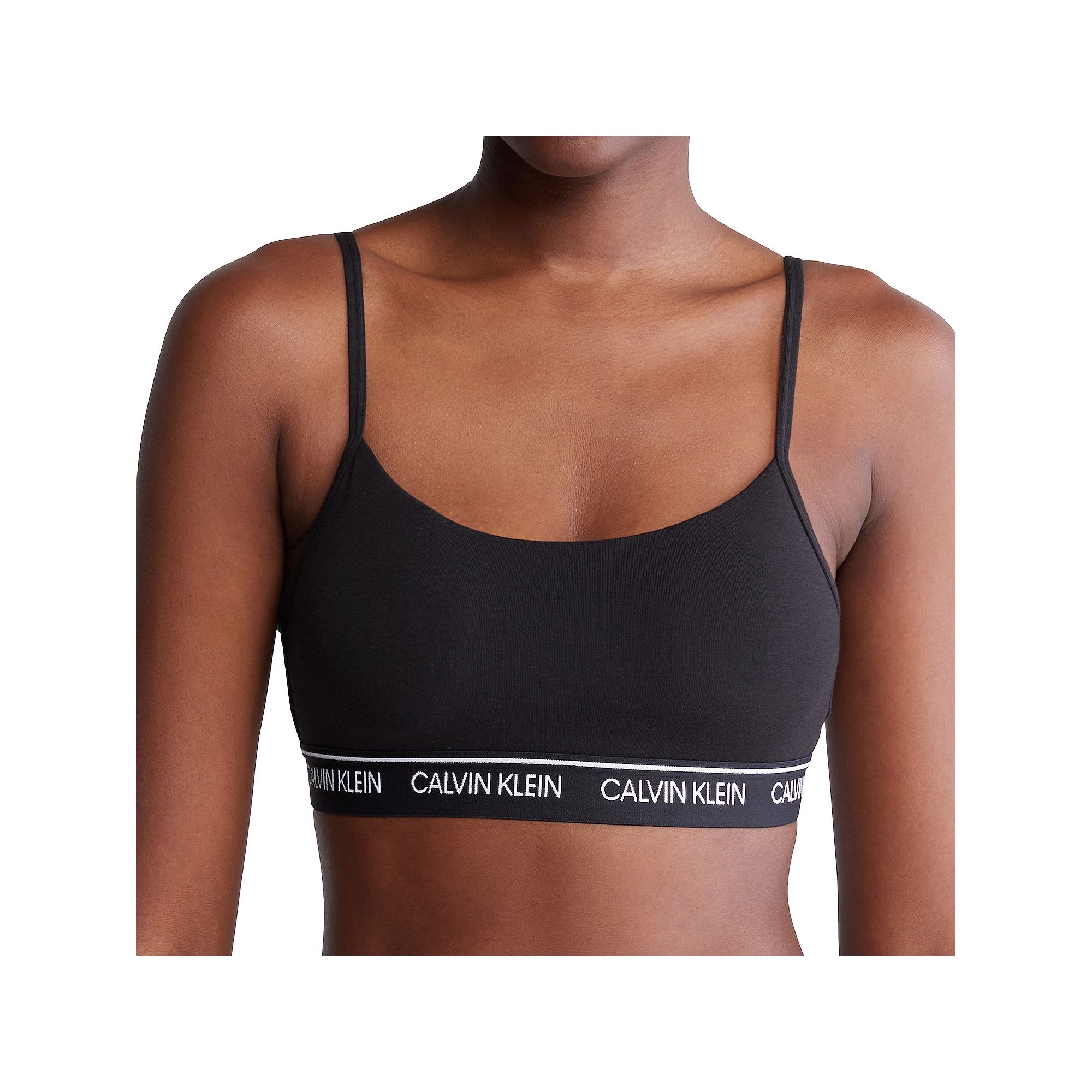 Womens Calvin Klein Archive Logo Lightly Lined Bralette QF7534, Size: XS, 
