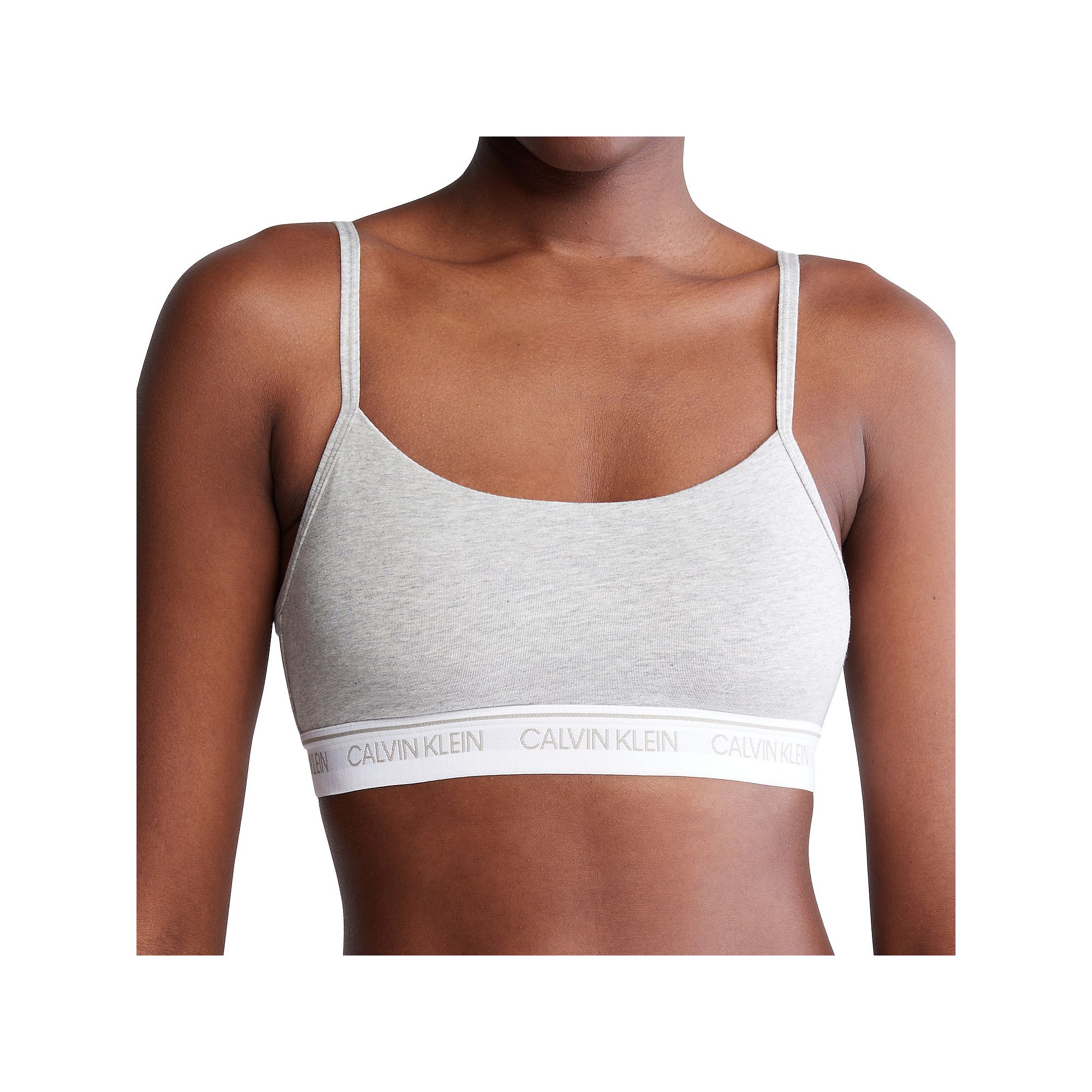 Womens Calvin Klein Archive Logo Lightly Lined Bralette QF7534, Size: XS, 