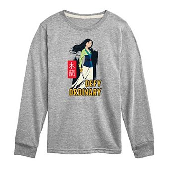 Disney's Mulan Boys 8-20 Defy Ordinary Long Sleeve Graphic Tee