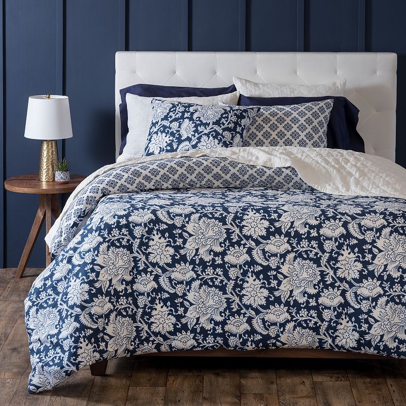 80407811 Martha Stewart Kyra Cotton 3-Piece Duvet Cover Set sku 80407811