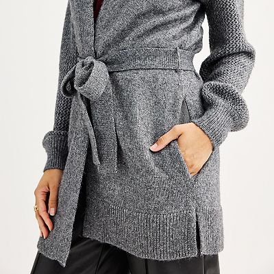 Women's Nine West Belted Essential Cardigan