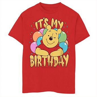 Disney's Winnie the Pooh Boys It's My Birthday Balloons Tee