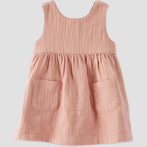 Baby Girl Little Planet by Carter's Organic Cotton Gauze Pocket Dress