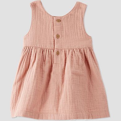 Baby Girl Little Planet by Carter's Organic Cotton Gauze Pocket Dress