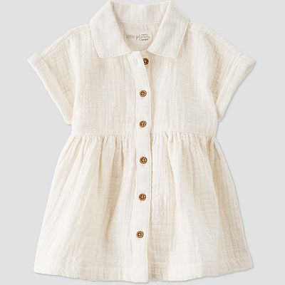 Baby Girl Little Planet by Carter's Organic Cotton Button-Front Dress