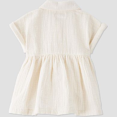 Baby Girl Little Planet by Carter's Organic Cotton Button-Front Dress