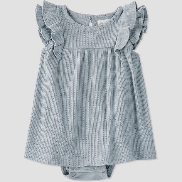 Baby Girl Little Planet by Carter's Organic Cotton Pointelle-Knit Bodysuit  Dress