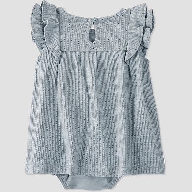 Baby Girl Little Planet by Carter's Pointelle-Knit Bodysuit Dress