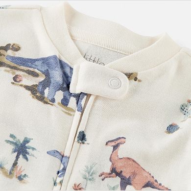 Baby Boy Little Planet by Carter's Organic Cotton Dinosaur Print Sleep & Play Pajamas