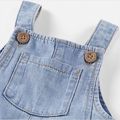 Baby Little Planet by Carter's Chambray Shortalls