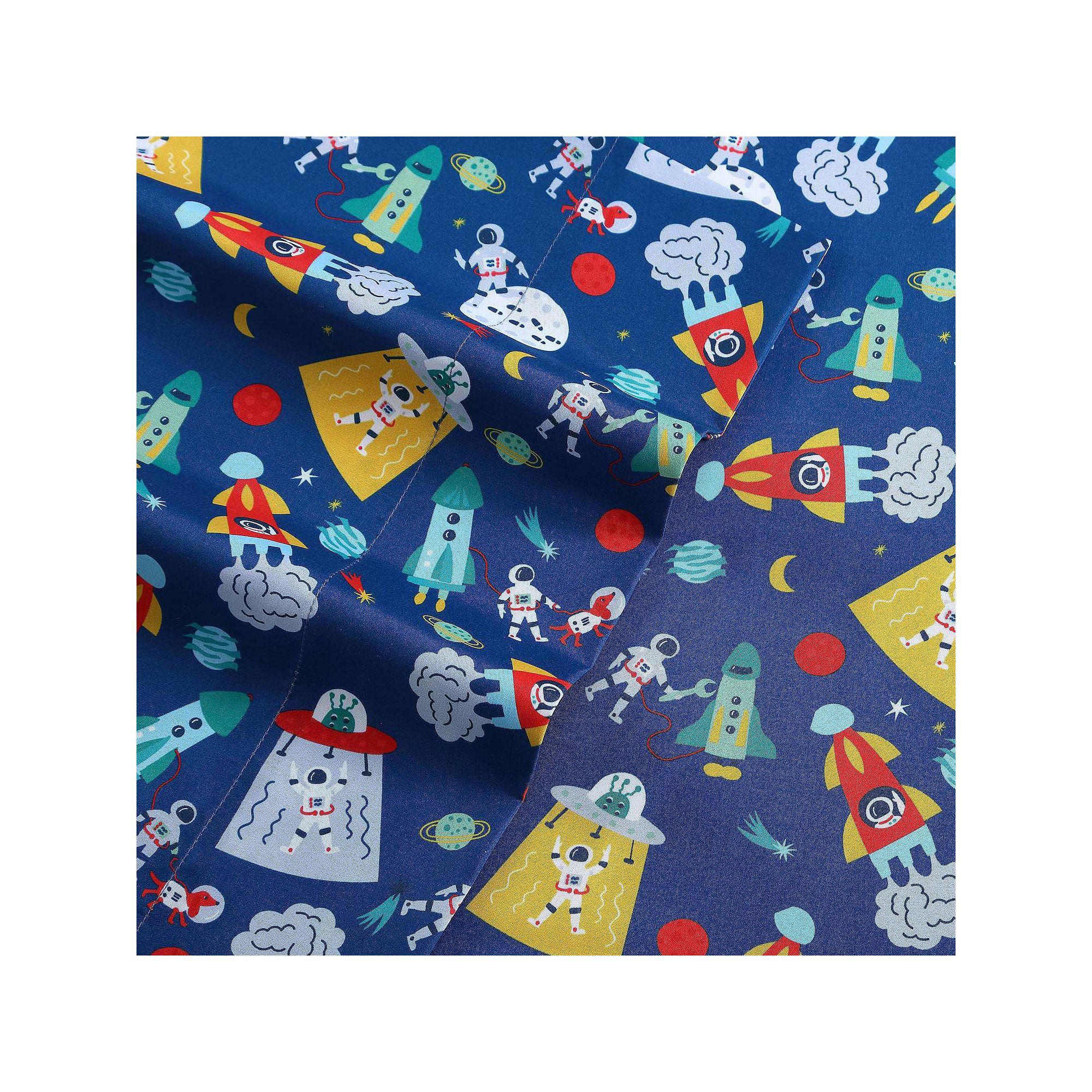 Poppy & Fritz Printed Sheet Set, Space Adventures