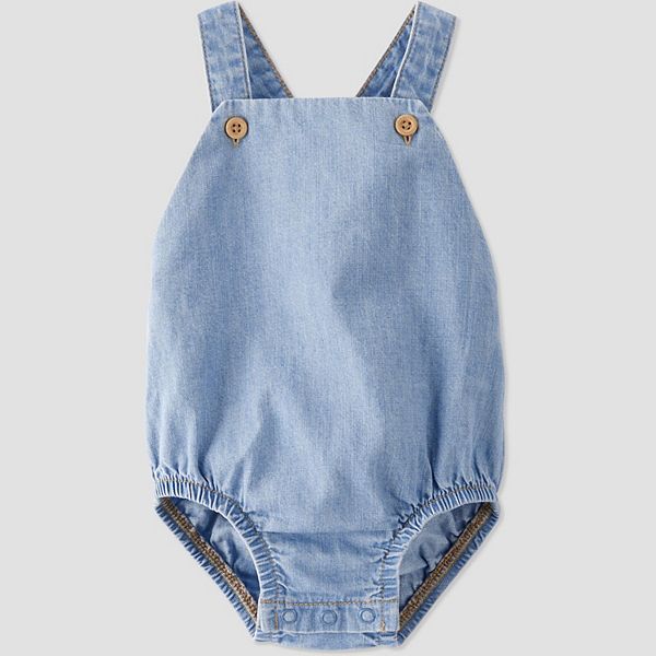 Little Planet by Carter's Organic Baby Chambray Bubble Jumpsuit - Newborn