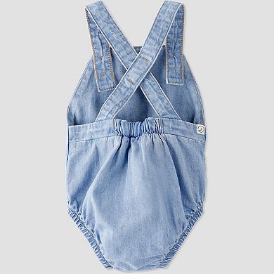Baby Girl Little Planet by Carter's Chambray Bubble Shortalls