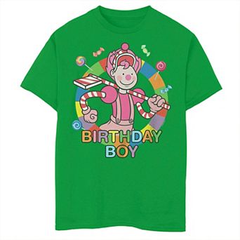 Boys 8-20 Candy Land Retro Mr. Mint Birthday Boy Tee