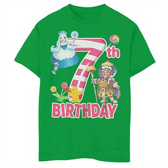 Boys 8-20 Candy Land Retro Queen Frostine King Kandy 7th Birthday Tee