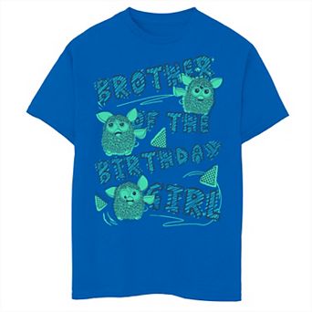 Boys 8-20 Furby Brother of the Birthday Girl Tee