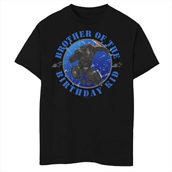 Boys 8-20 G.I. Joe Snake Eyes Brother of the Birthday Kid Badge Tee