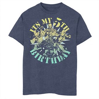 Boys 8-20 G.I. Joe It's My 5th Birthday Group Shot Tee