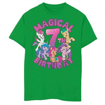 Boys 8-20 My Little Pony A New Generation Magical 7th Birthday Tee