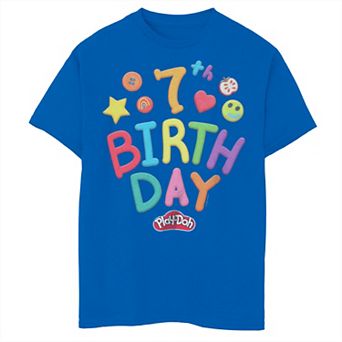 Boys 8-20 Play-Doh 7th Birthday Crafts Tee