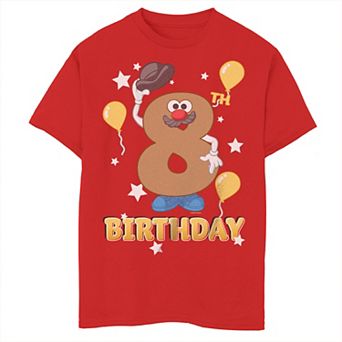 Boys 8-20 Mr. Potato Head 8th Birthday Tee