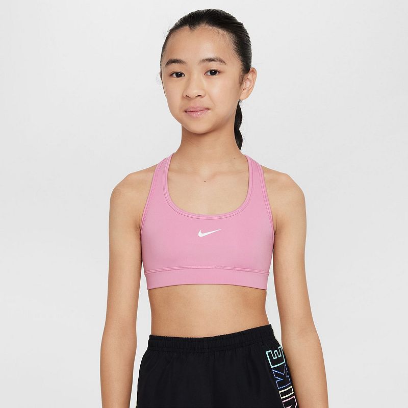 Girls 8-20 Nike Swoosh Sports Bra, Girl's, Size: Medium, Pink Pink