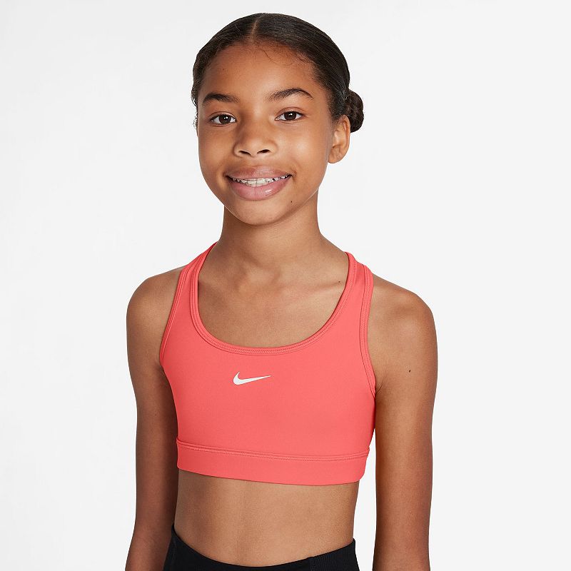 Girls 8-20 Nike Swoosh Sports Bra, Girl's, Size: XL, Magic Ember