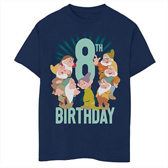 Disney's Snow White & The Seven Dwarfs Boys 8-20 8th Birthday Portrait Husky Tee