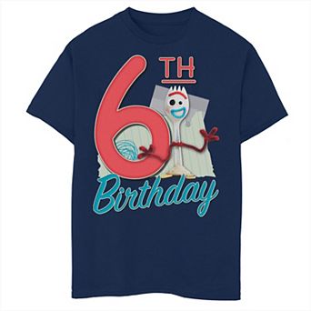 Disney / Pixar Toy Story 4 Boys 8-20 Forky 6th Birthday Husky Tee
