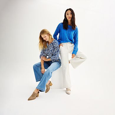 Petite Sonoma Goods For Life® Utility Wide-Leg Pants