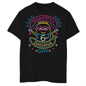 Boys Despicable Me Minions Happy 6th Banana Day Graphic Tee