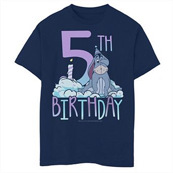 Disney's Winnie The Pooh Boys 8-20 5th Birthday With Eeyore Husky Tee