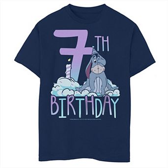 Disney's Winnie The Pooh Boys 8-20 7th Birthday With Eeyore Husky Tee