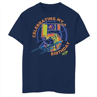 Boys 8-20 Nerf Celebrating My 5th Birthday Husky Tee