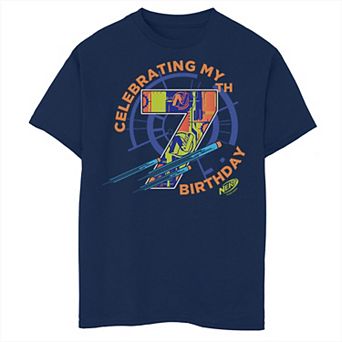 Boys 8-20 Nerf Celebrating My 7th Birthday Husky Tee