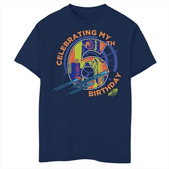 Boys 8-20 Nerf Celebrating My 6th Birthday Husky Tee