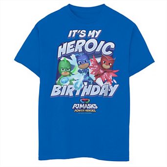 Boys PJ Masks Power Heroes It's My Heroic Birthday Graphic Tee