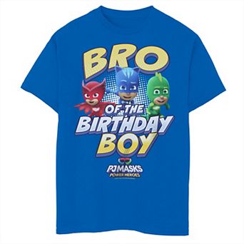 Boys PJ Masks Power Heroes Bro of the Birthday Boy Graphic Tee