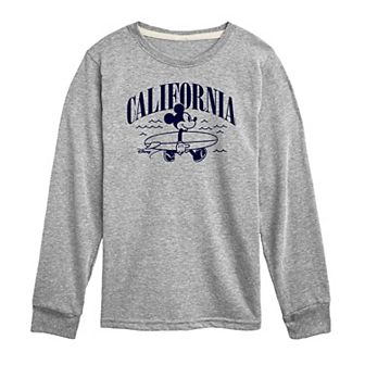 Disney's Mickey Mouse Boys 8-20 California Mickey Long Sleeve Graphic Tee