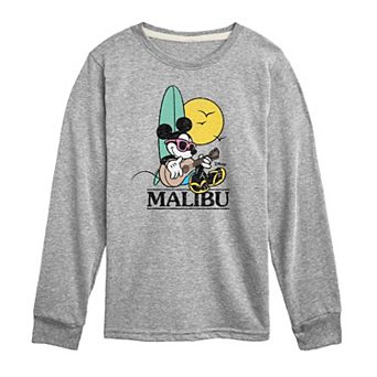 Disney's Mickey Mouse Boys 8-20 Malibu Beach Long Sleeve Graphic Tee