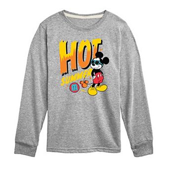Disney's Mickey Mouse Boys 8-20 Hot Summer Long Sleeve Graphic Tee