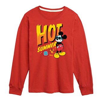 Disney's Mickey Mouse Boys 8-20 Hot Summer Long Sleeve Graphic Tee