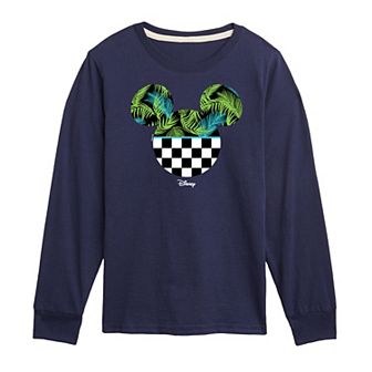 Disney's Mickey Mouse Boys 8-20 Tropical Vibe Long Sleeve Graphic Tee
