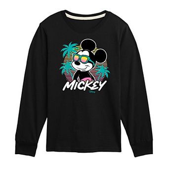 Disney's Mickey Mouse Boys 8-20 Sunset Shades Long Sleeve Graphic Tee