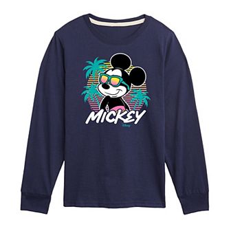Disney's Mickey Mouse Boys 8-20 Sunset Shades Long Sleeve Graphic Tee