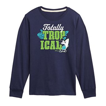 Disney's Mickey Mouse Boys 8-20 Totally Tropical Long Sleeve Graphic Tee