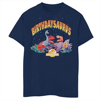 Boys Jurassic World Birthdaysaurus Husky Graphic Tee