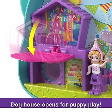 Polly Pocket Doggy Birthday Bash Compact Playset