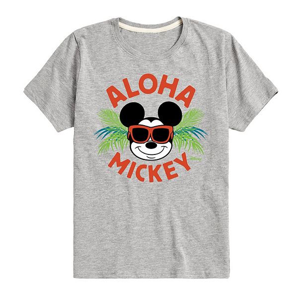 Disney's Mickey Mouse Boys 8-20 Aloha Graphic Tee